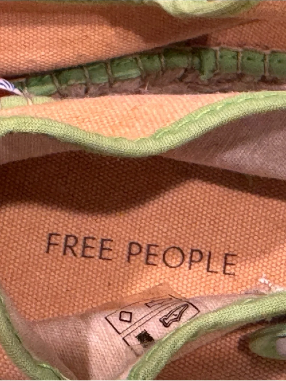 ⁠Free People Surfside 2.0 Mary Jane Espadrilles Salted Lime EU 39⁠ | NWOT